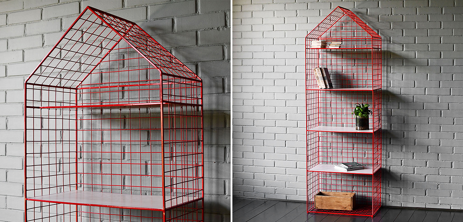Стеллаж House Industrial Metal Rust Rack Стеллаж House Industrial Metal Rust Rack - Loft-Concept в Грозном