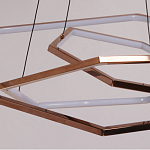 Люстра с 3-мя подвесами в виде шестиугольников Hexagon Horizontal варинант исполнения - 4 | Loft Concept в Грозном