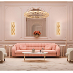 Люстра кольцевая с текстурной огранкой Reflection of Reality варинант исполнения - 3 | Loft Concept в Грозном