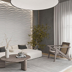 Гипсовая 3D панель с принтографией PM-01 варинант исполнения - 2 | Loft Concept в Грозном