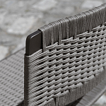 Дизайнерский стул с каркасом из металла с плетеными сиденьем и спинкой GREEN POINT Chair варинант исполнения - 7 | Loft Concept в Грозном