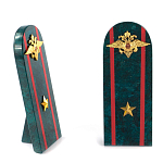 Сувенир Погон МВД из натурального камня змеевик Souvenir Epaulets варинант исполнения - 5 | Loft Concept в Грозном