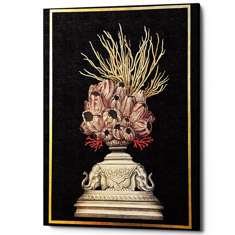 Постер Sea Vase Poster 1 Черный Бежевый Постер Sea Vase Poster 1 Черный Бежевый в Грозном | Loft Concept