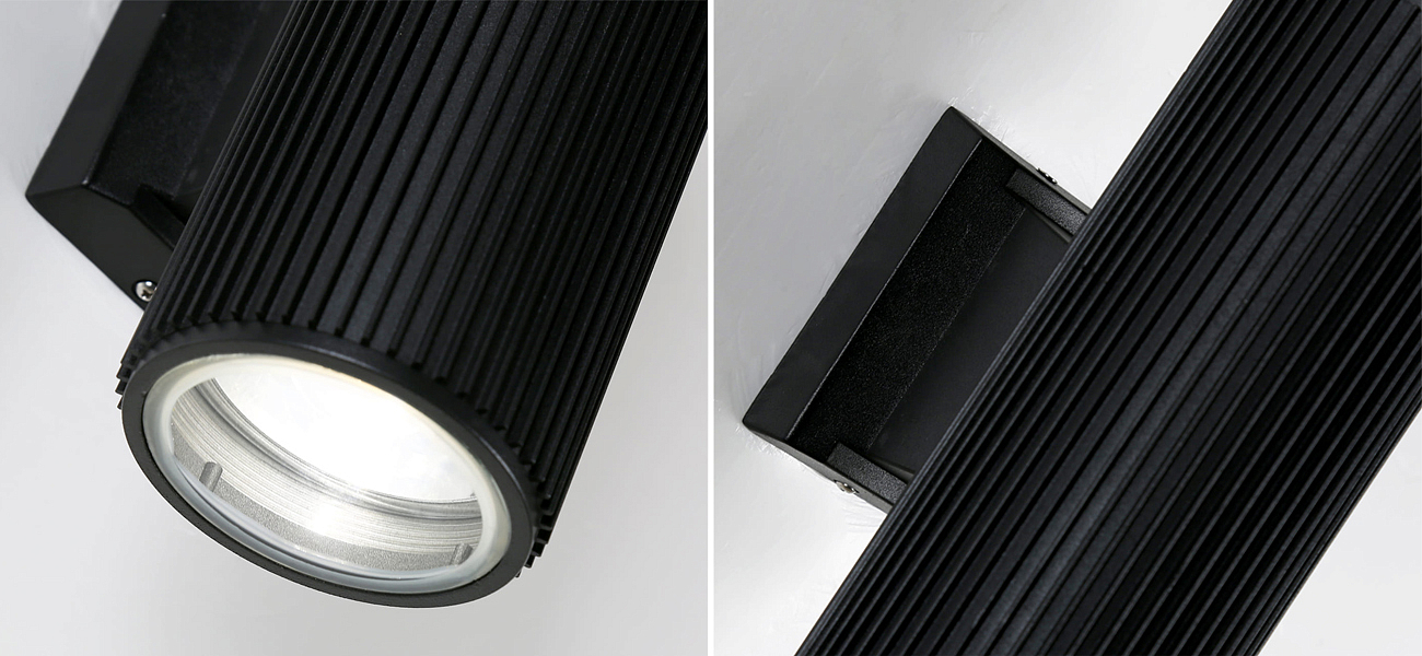 Черный уличный светильник RIBBING 26 см Черный уличный светильник RIBBING 26 см - Loft-Concept в Грозном