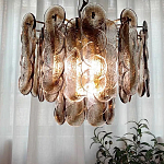 Люстра из круглых стеклянных элементов Vienna варинант исполнения - 6 | Loft Concept в Грозном