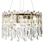 Круглая люстра с хрустальными подвесками Roul Crystal Round Chandelier варинант исполнения - 3 | Loft Concept в Грозном