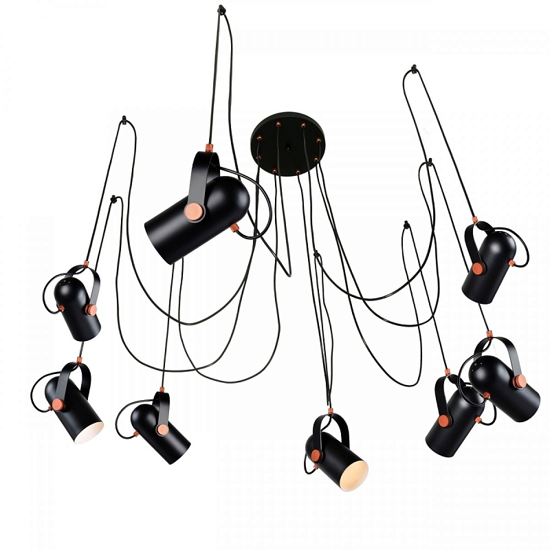 Подвесной светильник Tube Pendant Black Черный Подвесной светильник Tube Pendant Black Черный в Грозном | Loft Concept
