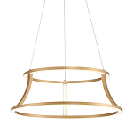 Люстра золотого цвета с 2-мя светодиодными кольцами Eurofase варинант исполнения - 1 | Loft Concept в Грозном