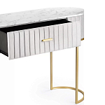 Консоль овальная на золотистых фигруных ножках Wall Console варинант исполнения - 3 | Loft Concept в Грозном