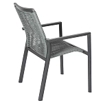 Стул темно-серый с высокой плетеной спинкой и сиденьем Braided Strength варинант исполнения - 3 | Loft Concept в Грозном