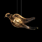 Подвесной светильник с прозрачной стеклянной птичкой Serip Voa варинант исполнения - 7 | Loft Concept в Грозном