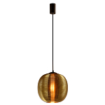 Подвесной светильник со стеклянным рельефным плафоном золото Perforated Glass 25 варинант исполнения - 2 | Loft Concept в Грозном