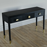 Дизайнерский Письменный стол Elsa Dreams Black с тремя ящиками варинант исполнения - 3 | Loft Concept в Грозном