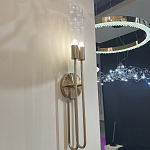 Бра с вытянутым рифленым стеклянным плафоном цилиндрической формы Trumpet tube варинант исполнения - 8 | Loft Concept в Грозном