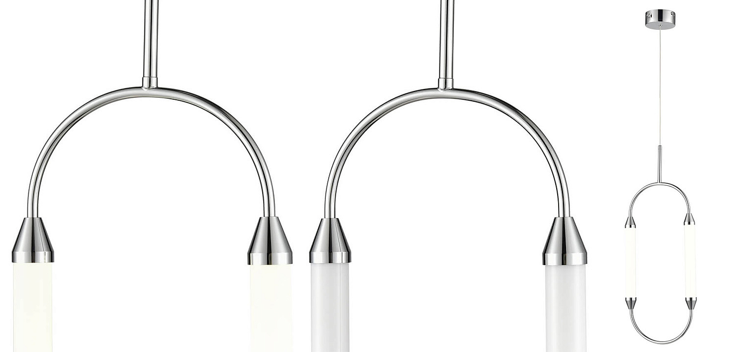 Подвесной светильник Giopato & Coombes CIRQUE Pendant Ellipse Vertical Chrome M Подвесной светильник Giopato & Coombes CIRQUE Pendant Ellipse Vertical Chrome M - Loft-Concept в Грозном