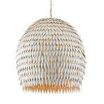 Подвесной светильник белый металлический в форме купола White Natural Lines варинант исполнения - 1 | Loft Concept в Грозном