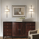 Бра вертикальное с белым полукруглым плафоном и длинным стержнем L Kichler варинант исполнения - 2 | Loft Concept в Грозном