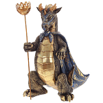 Подсвечник в виде дракона Dragon candlestick Gold Blue варинант исполнения - 2 | Loft Concept в Грозном