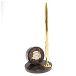 Часы настольные с ручкой из натурального камня Stone Clock варинант исполнения - 13 | Loft Concept в Грозном