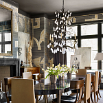 Обои ручная роспись в стиле Арт-деко Symphony Original colourway on Arkose silk dupion варинант исполнения - 2 | Loft Concept в Грозном