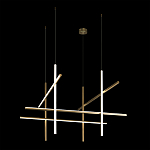 Люстра с 8-ю пересекающимися цилиндрическими плафонами на тонких тросах Trumpet tube варинант исполнения - 7 | Loft Concept в Грозном