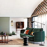 Торшер с поворотным плафоном Aracea Black Floor Lamp варинант исполнения - 11 | Loft Concept в Грозном