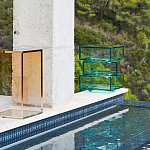 Стол журнальный в форме кубов Acrylic Furniture Lumina Mint Breeze варинант исполнения - 7 | Loft Concept в Грозном