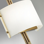 Бра с изогнутым плафоном на бронзовом основании с вертикальным декором из металлических трубок Sohne варинант исполнения - 8 | Loft Concept в Грозном