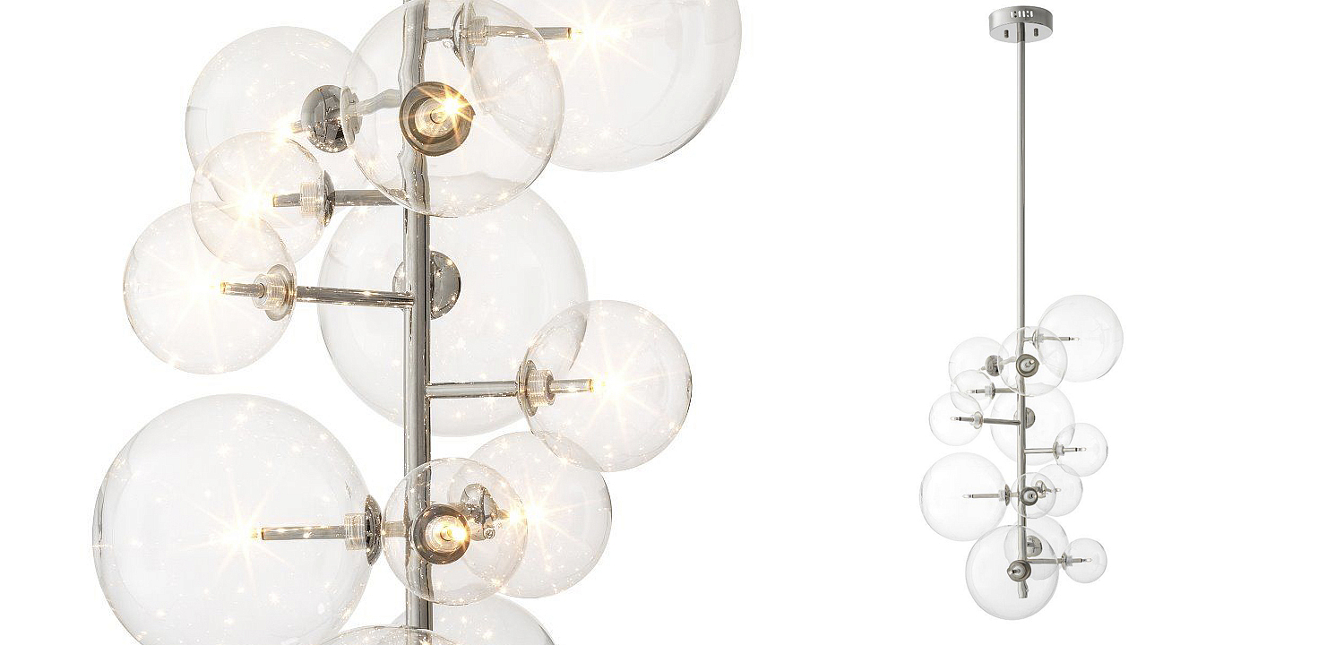 Люстра Eichholtz Chandelier Ezra Nickel Люстра Eichholtz Chandelier Ezra Nickel - Loft-Concept в Грозном