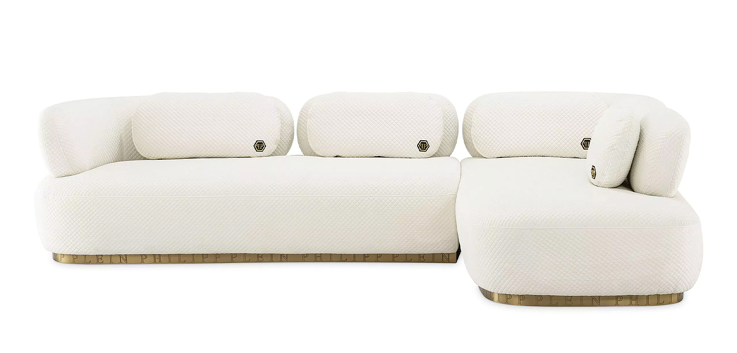 Диван Philipp Plein Sofa Signature Lounge Белый Диван Philipp Plein Sofa Signature Lounge Белый - Loft-Concept в Грозном