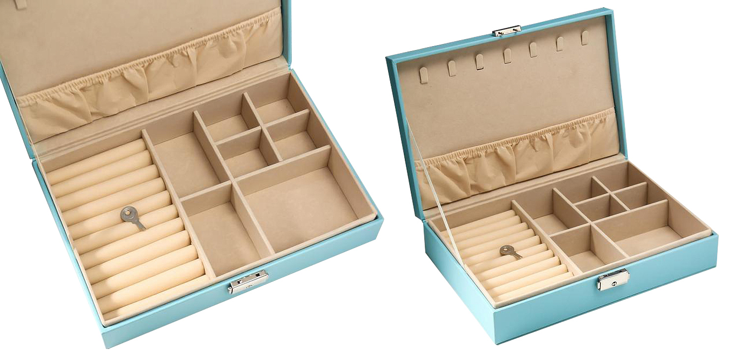 Шкатулка Azurine Jewerly Organizer Box light blue Шкатулка Azurine Jewerly Organizer Box light blue - Loft-Concept в Грозном