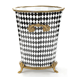 Фарфоровое кашпо Black and white square варинант исполнения - 3 | Loft Concept в Грозном