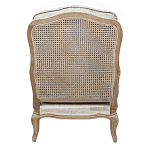 Кресло со спинкой из ротанга Ellie Rattan Armchair beige print flax варинант исполнения - 2 | Loft Concept в Грозном