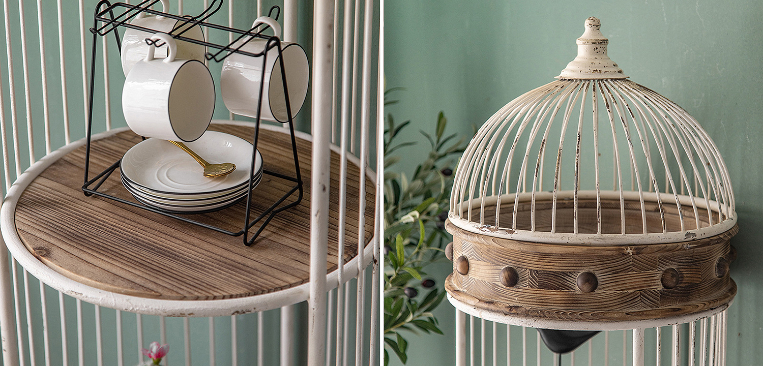 Стеллаж клетка Cage Rack White Provence Стеллаж клетка Cage Rack White Provence - Loft-Concept в Грозном
