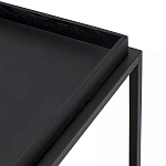 Тумба чёрная на колёсах Cabinet on Wheels варинант исполнения - 4 | Loft Concept в Грозном