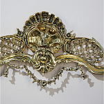 Зеркало настенное в бронзовой раме Grace Gold Mirrors  варинант исполнения - 3 | Loft Concept в Грозном