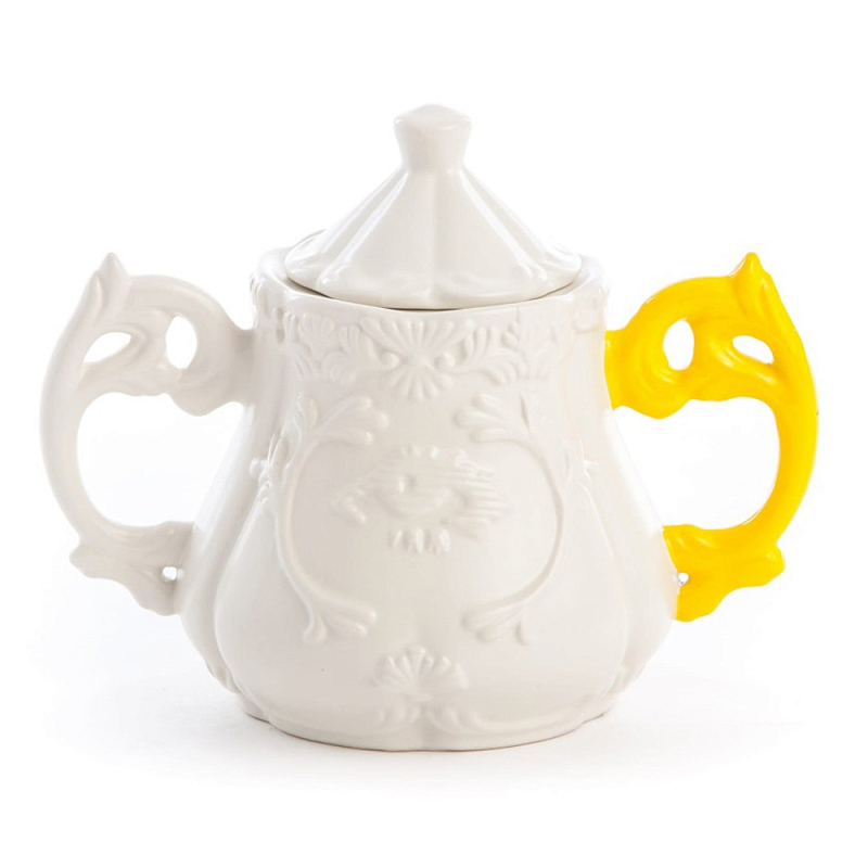Сахарница Seletti I-Sugar Yellow Белый Желтый Сахарница Seletti I-Sugar Yellow Белый Желтый в Грозном | Loft Concept