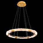 Люстра в форме кольца с золотым декором Warm Heavenly Light варинант исполнения - 5 | Loft Concept в Грозном