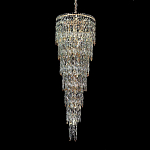 Люстра многоярусная каскадная с хрустальными подвесками Roul Crystal Light варинант исполнения - 4 | Loft Concept в Грозном