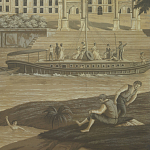 Обои ручная роспись Monuments of Paris Eau Forte on antique scenic Xuan paper варинант исполнения - 1 | Loft Concept в Грозном