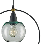 Подвесной светильник с прозрачным плафоном в тонком металлическом кругу Hanging Cascade Balls варинант исполнения - 1 | Loft Concept в Грозном