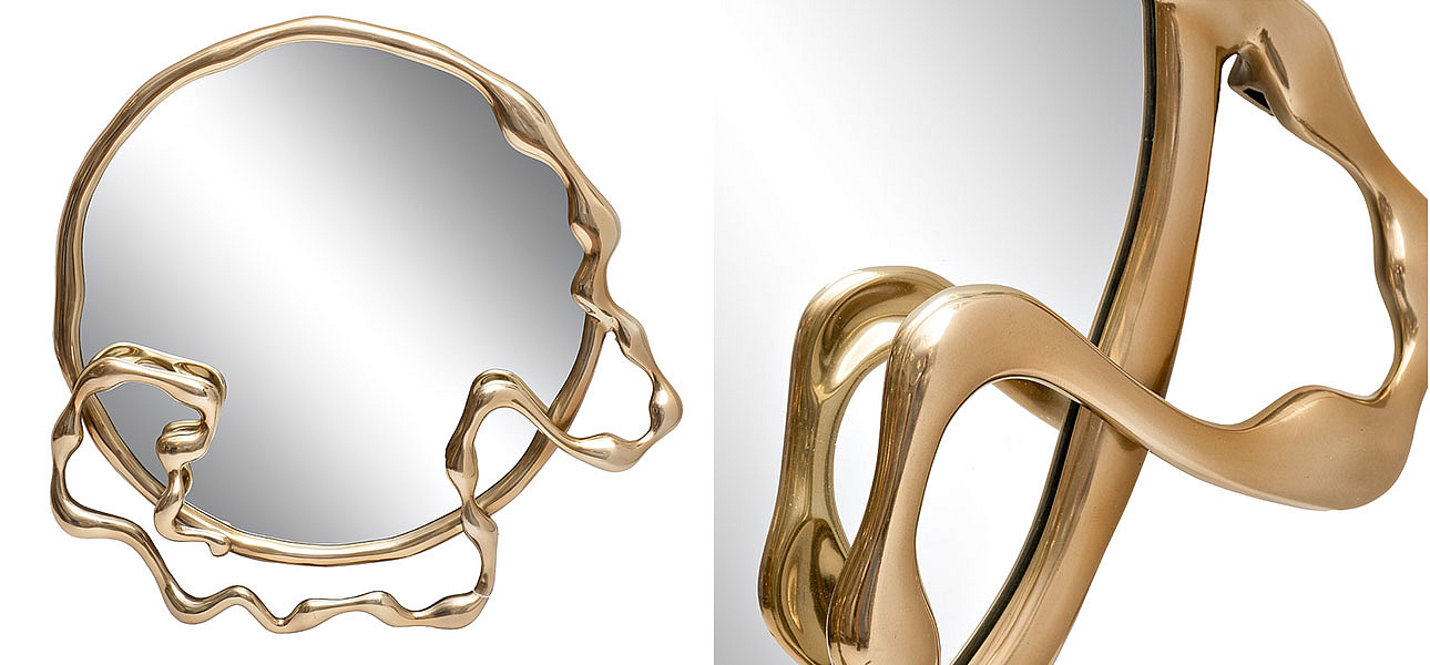 Зеркало на золотой подставке Nanaform - Loft-Concept в Грозном