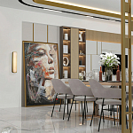 Бра в металлическом корпусе с рассеивателем из бежевого алебастра Cryptocrystalline Stone варинант исполнения - 2 | Loft Concept в Грозном