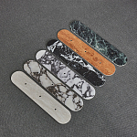 Бра с каменным основанием и 3-мя плафоном из стекла Shaw Marble Lighting варинант исполнения - 1 | Loft Concept в Грозном