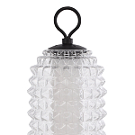 Настольная лампа с прозрачным факутрным стеклянным плафоном Sonora варинант исполнения - 3 | Loft Concept в Грозном