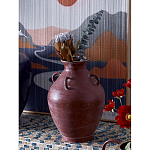 Ваза бордовая с 4-мя фактурными ручками Vase Burgundy Glaze варинант исполнения - 3 | Loft Concept в Грозном