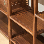 Стеллаж деревянный с полками для хранения Moon Walnut Furniture варинант исполнения - 3 | Loft Concept в Грозном