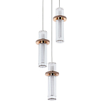 Подвесной светильник золото Trio Odile Acrylic Tube Hanging Lamp Gold варинант исполнения - 1 | Loft Concept в Грозном