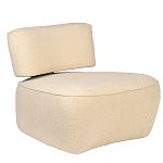 Кресло бежевое без подлокотников с обивкой из ткани букле Space of Freedom варинант исполнения - 1 | Loft Concept в Грозном