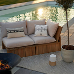 Уличное кресло из массива акации Trivett Wooden Chair варинант исполнения - 9 | Loft Concept в Грозном